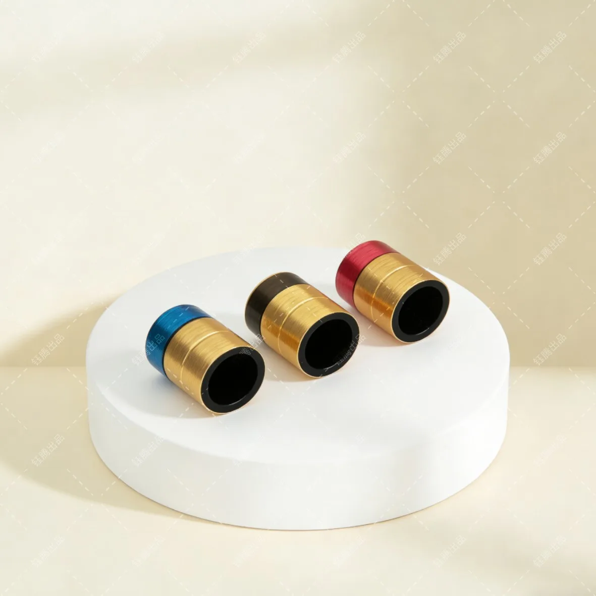 Brushed Anodized Aluminum Perfume Cap - Image 2 Brushed Anodized Aluminum Perfume Cap - Image 2