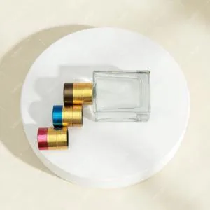 Brushed Anodized Aluminum Perfume Cap