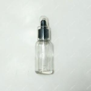 Clear Glass Dropper Bottle, Empty Refillable Essential Oil Bottle with Black Rubber Bulb, Leakproof Cosmetic Container for Serum, Perfume, Liquid