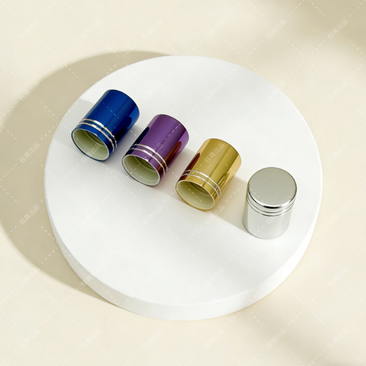 Wholesale 16mm Electro-aluminum Roll-on Caps for Perfume & Essential Oil Wholesale 16mm Electro-aluminum Roll-on Caps for Perfume & Essential Oil