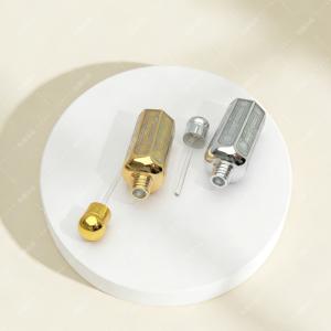 18-Thread Large Round Head Electroplated Aluminum Insert Cap for Essential Oil Bottles – Wholesale